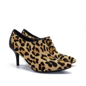 CALVIN KLEIN Leopard Calf hair Nevah Bootie